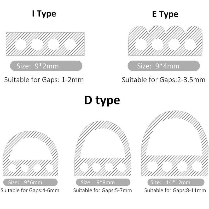 New 6M Silicone Rubber Weather Strip I/E/D Type Seal Strip for Doors Windows Self Adhesive Anti Collision Soundproof Waterproof