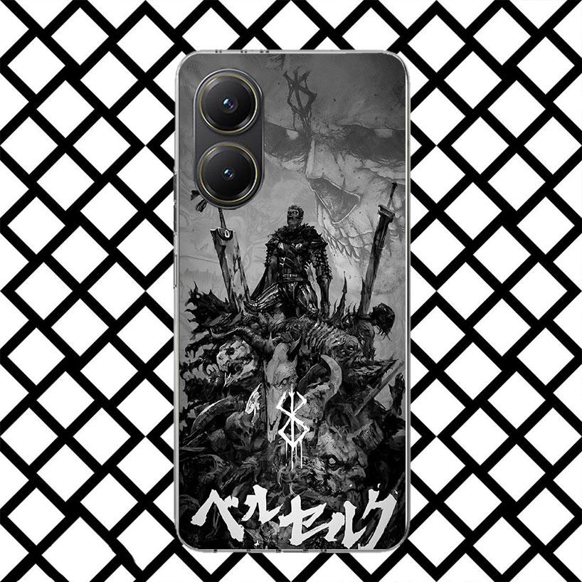 

Black White G-Guts B-Berserks Phone Case for Xiaomi Poco F7 Ultra X7 X6 X5 Pro X4 Gt M8 M7 Redmi 15 15C 13 13C 12 12C Soft Cover Xiaomi Poco F5
