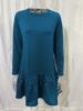 Winter Langarm Home Lose Rundhals Rüschen Kleid Damen Pullover