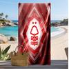 Asciugamano da Spiaggia con Stampa Calcio Nottingham Forest, Asciugamano Grande Morbido Asciugatura Rapida per Spiaggia Campeggio Nuoto
