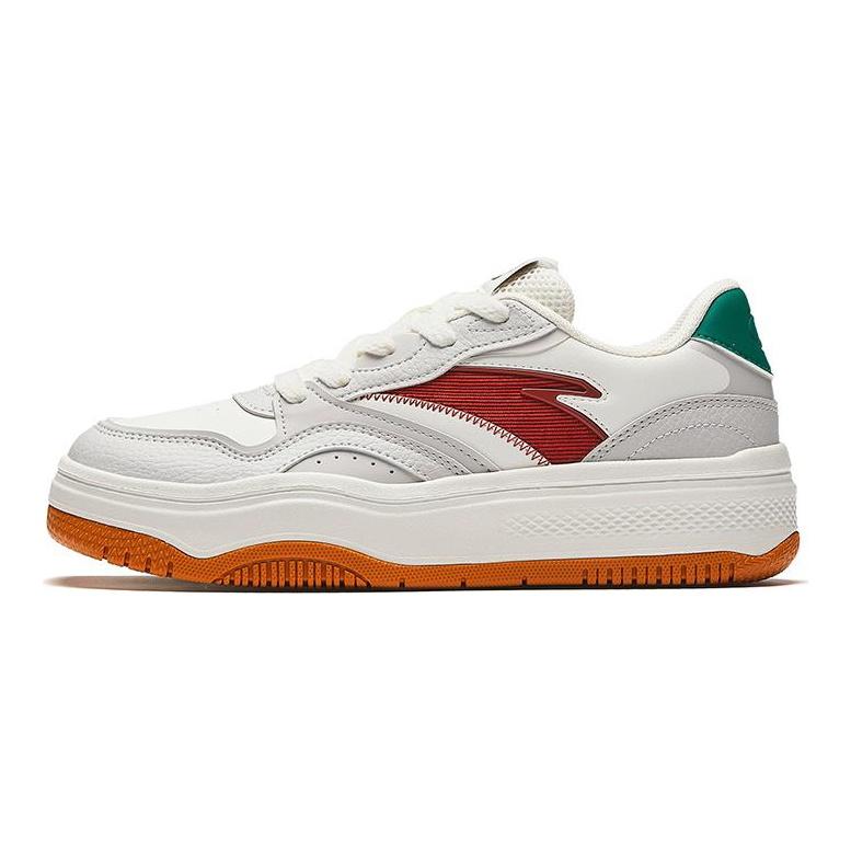 Anta Street Fun 2 Comfortable Versatile Non-Slip Wear-Resistant Low-Top Skate Shoes Women sneaker Gray White 922448077-2