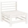 7-piece Garden Set - Maison Exclusive - Solid Pine - Modular - White