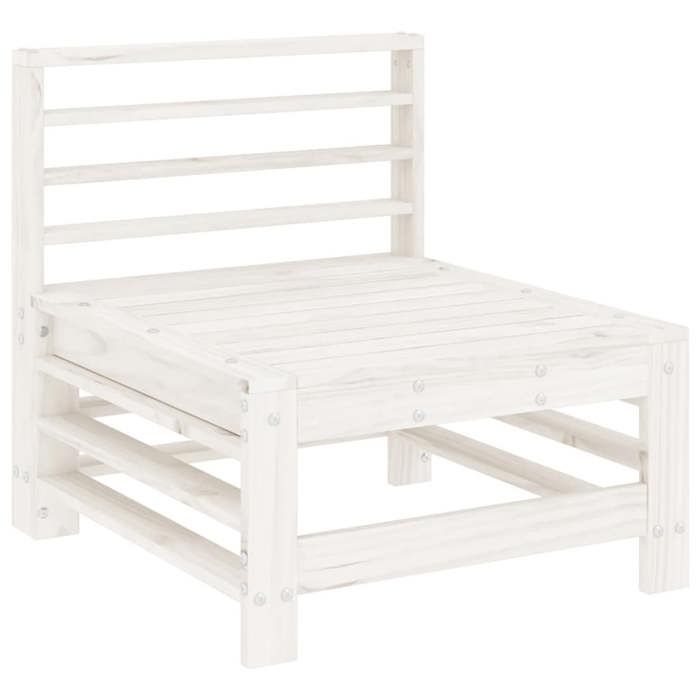 7-piece Garden Set - Maison Exclusive - Solid Pine - Modular - White