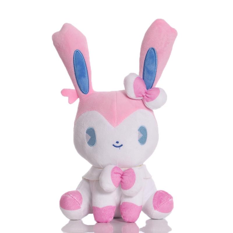 Pokemon Pink Series Plush Pikachu Cleffa Jigglypuff Mew Sylveon Chansey Stuffed Doll Kids Christmas Gifts Toys Hobbies