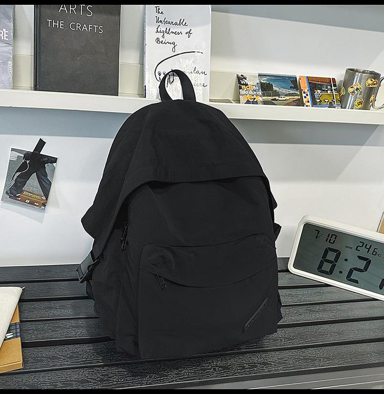 Schoolbag backpack for men and women outdoor leisure travel large capacity backpack anti-splashing texture hiking versatile mountaineering bag