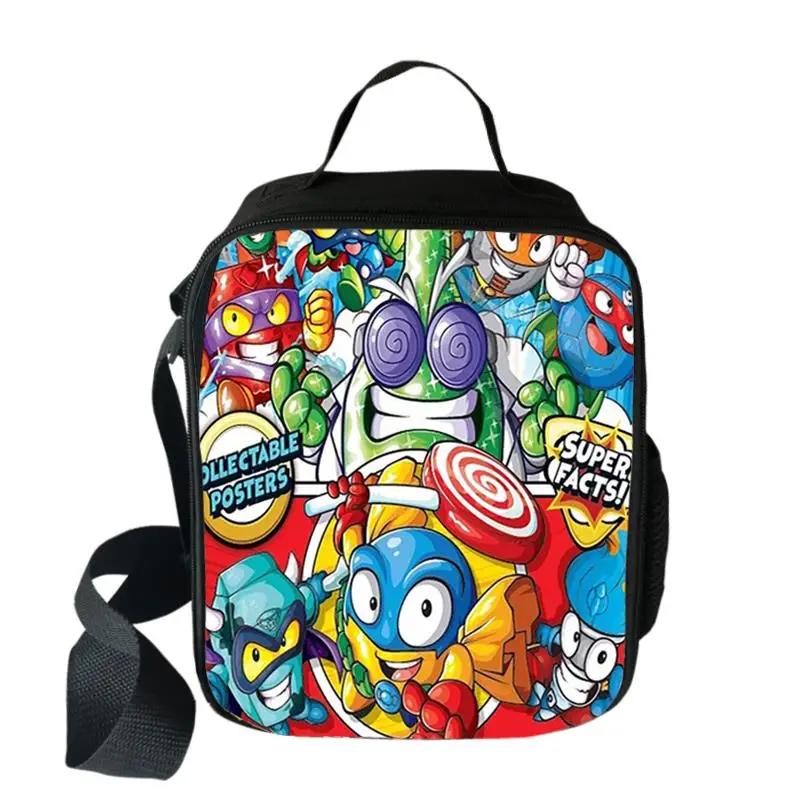 Fashion Student Crossbody Super Zings Lunchbox Thermal insulation Food Lunch Bag 3D Printed Picnic Insulated Handbags Ice Bags