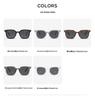 High-End Retro Square Frame Polarized Sunglasses - UV Protection for Men & Women