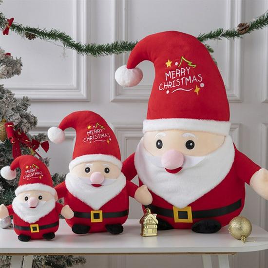 Santa Claus Red Short Plush Unisex Bear Doll