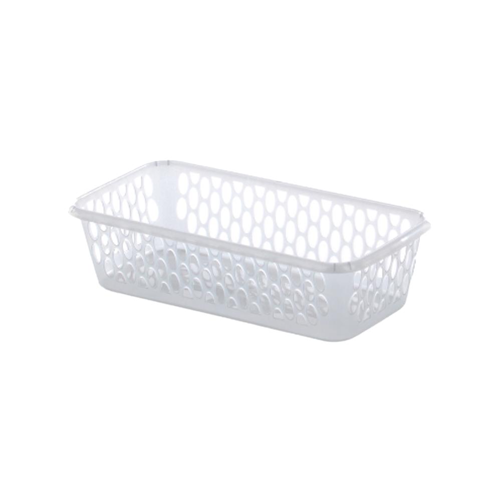 Leecroft 20cm Handy Basket Silver 10 x 20 x 5cm