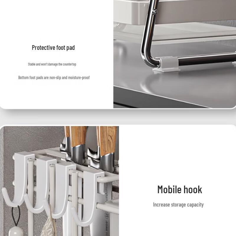 Yingbai 3-Tier Stainless Steel Dish Drying Rack