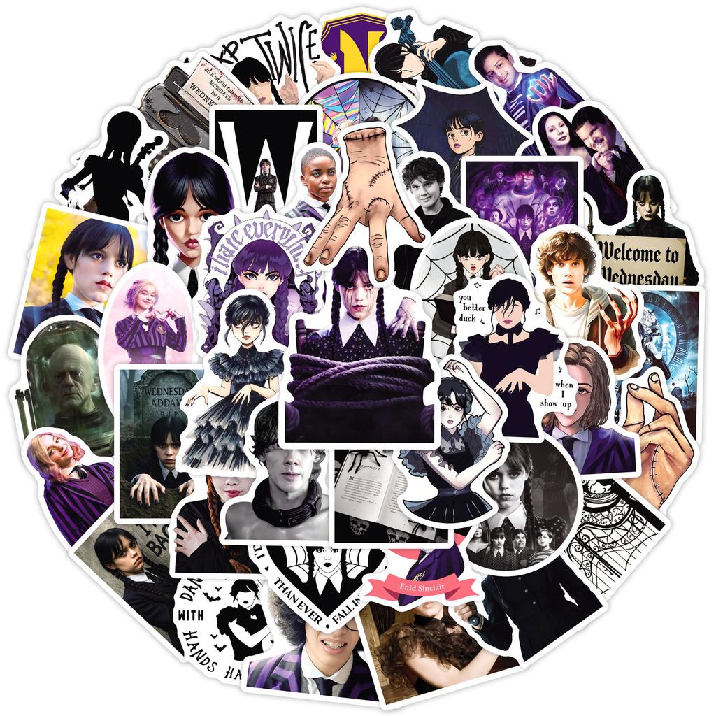 50PCS Stickers, Suitcase, Scooter, Guitar, Water Cup Waterproof Stickers