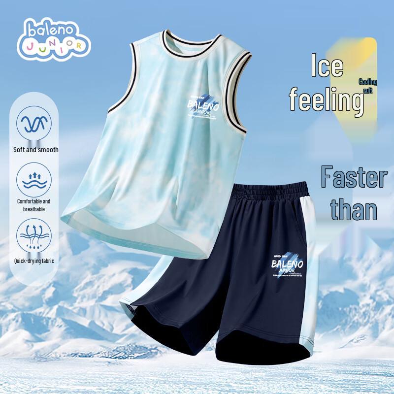 Baleno Boys  Summer Sleeveless Tie-Dye T-Shirt & Shorts Set 160