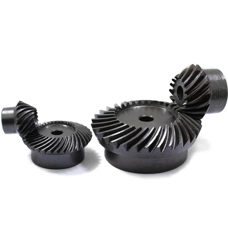 1:1 Precision Helical Bevel Gear 1M 15/20/25 Teeth 5/6/7/8MM Spiral Steel Gear 1M 20T 1M 25T