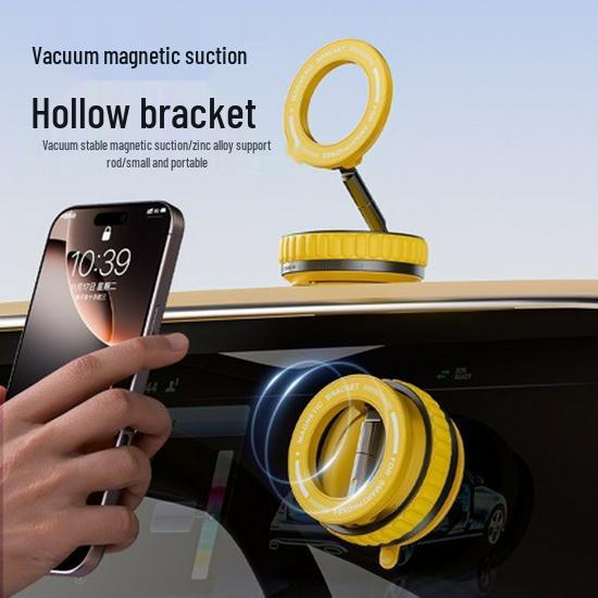 Universal Magnetic Car Phone Holder with Suction Cup for In-Car Navigation