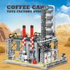 Non-Toxic Street View Petroleum Factory Moc Bricks Puzzle Toys Stem City Natural Gas Storage Center Building Model Blocks Set Kid Gift New