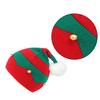 Plush Pom Christmas Santa Hats Striped Holiday Hat for Christmas Party Supplies Christmas Party Decoration