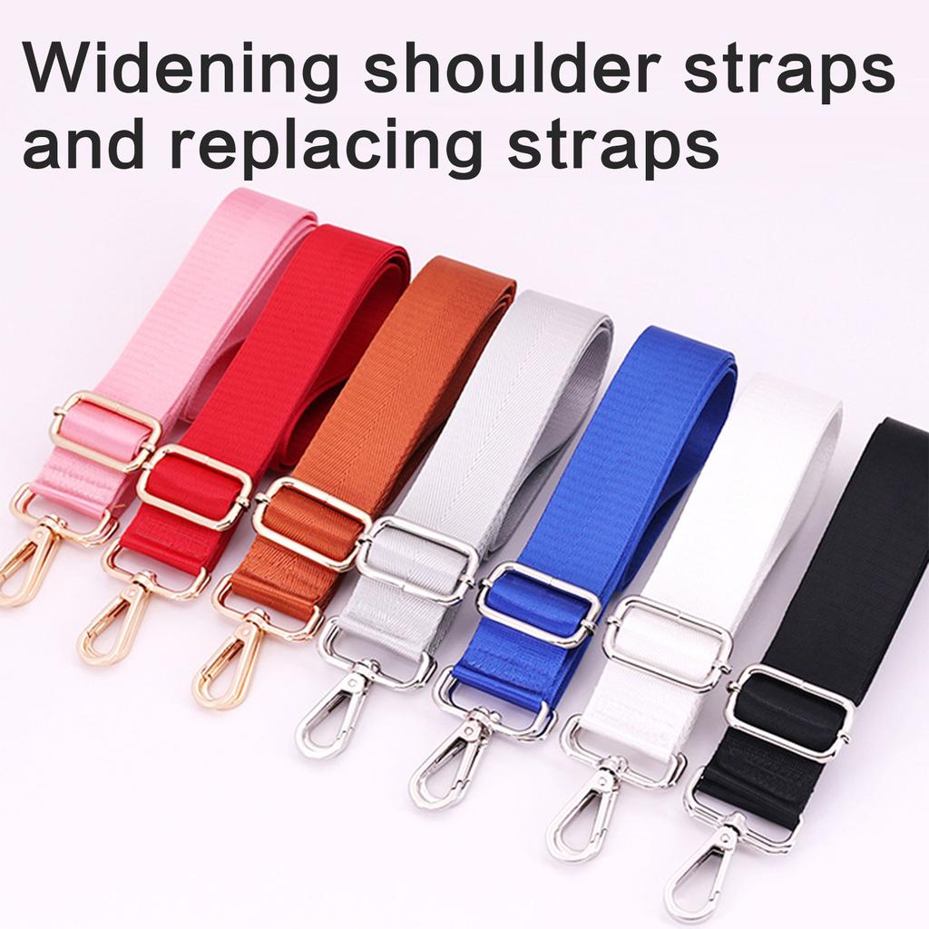 Crossbody Shoulder Strap Wide Shoulder Strap Canvas Replacement Belt Adjustable Solid Color Bag Strap Bag Accessories