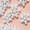 40PCS Romantic Crafts Accessories Party White Snowflake Home Christmas Decor Ornaments