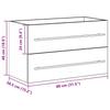 Artisan Oak Bathroom Vanity Unit 80 X 38.5 X 48 Cm