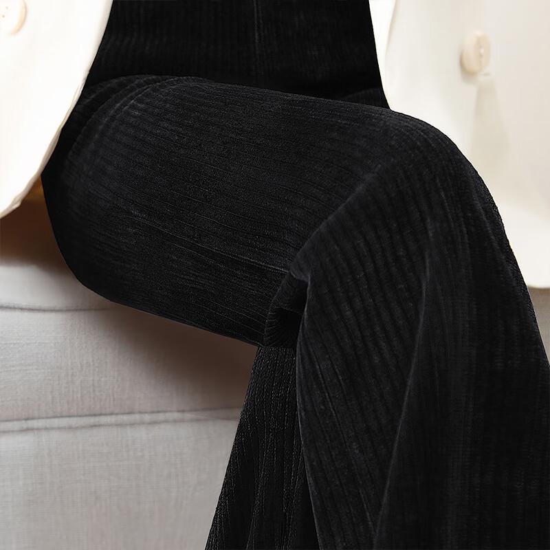 Sibaishe Women's Elastic High-Waist Loose Wide-Leg Drapey Pants