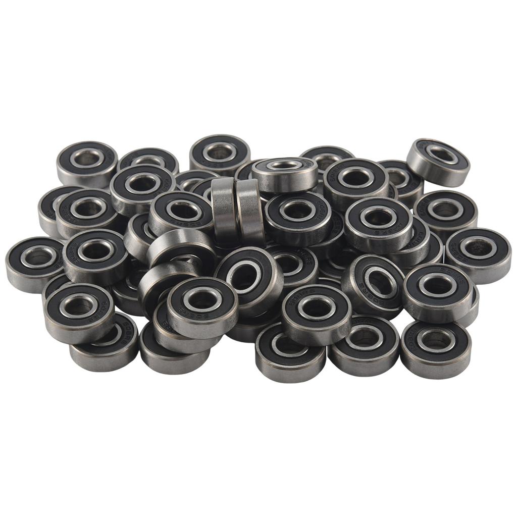 Multifonction 60 Pièces/Ensemble Roulement à Billes 608 2RS ABEC-5 8x22x7 mm Gorge Profonde Acier au Carbone Roulements à Billes Scellés
