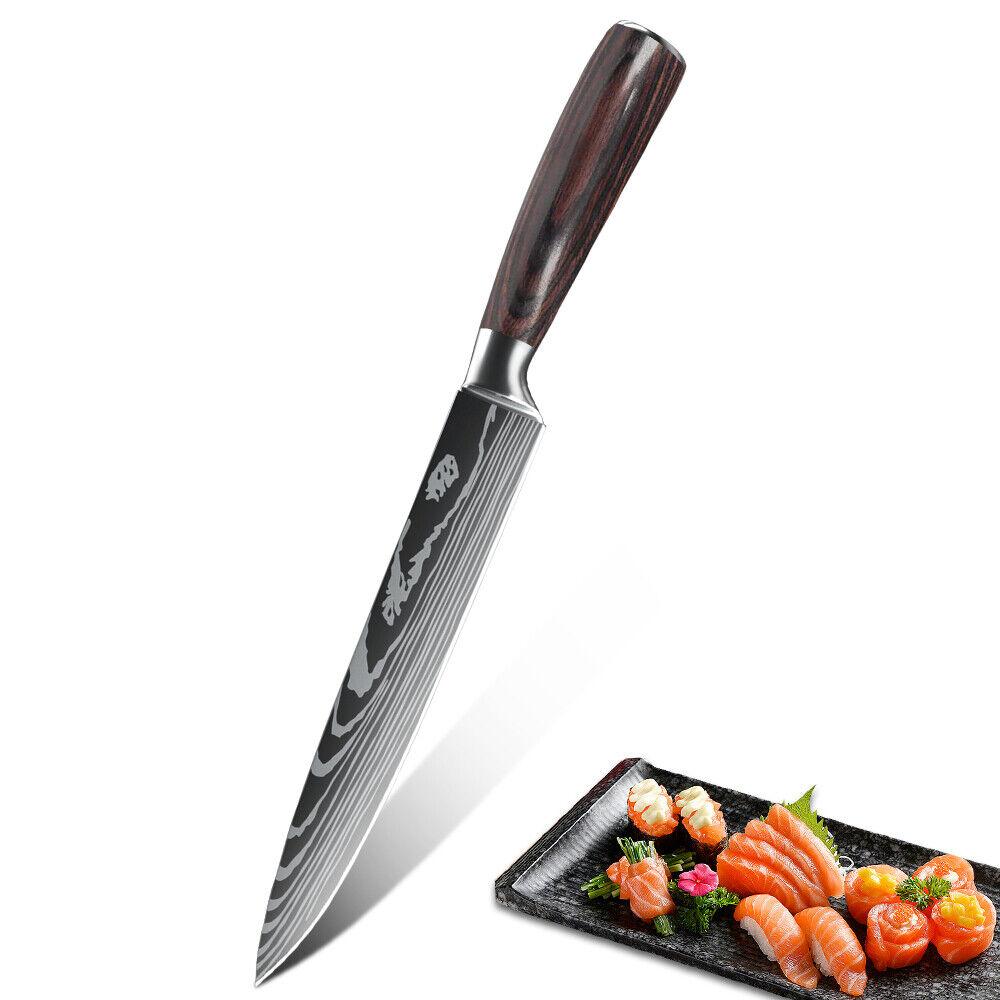 MDHAND 8inch Multifunctional Slicing Knife Gift Kitchen Knife Cutting Sushi Ultra-Sharp Cleaver Slicing Utility Fruit Knife