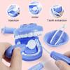 Kids Dentist Play Set Oral Care Practice Teeth Model Educational Toy for Kindergarten Preschool Early Learning Tooth Brushing