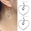 Stylish Earrings Hollow Heart Drop Earrings Ear Jewelry Alloy Material Dangle Earrings Perfect for Various Occasion