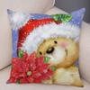 50 Style Merry Christmas Cushion Cover Decor Cute Cartoon Santa Claus Snowman Pillow Case Soft Plush Pillowcase for Sofa Home