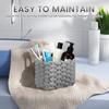 2Pcs Cotton Rope Woven Storage Basket Small Square Basket for Cute Bedside Caddy Desktop Cosmetics Organizing