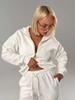 European & American Casual Women's Long-Sleeved Half-Zip Top with Tie-Up Pants Set