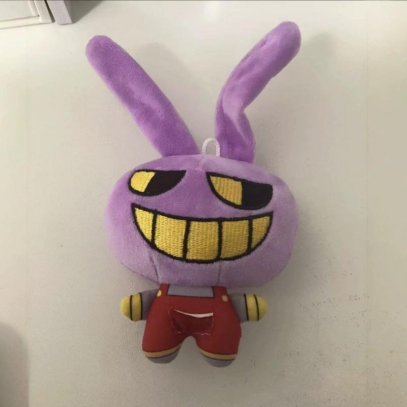 Cute The Amazing Digital Circus Plush Keychain Set 3pcs Pomni Jax Caine Soft Mini Dolls for Fans Bag Charm and Birthday Present