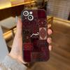 Vintage Persian Carpet Case For iPhone 17Air 16 15 14 13 12 11 Pro Max Plus Ethnic Luxury Red Floral Sabr Shockproof Matte Cover