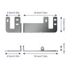 Easy Installation No Drill Stainless Steel Rear Door Locking Mechanism Safe Device Fit for Campervans High Roof Vehicles