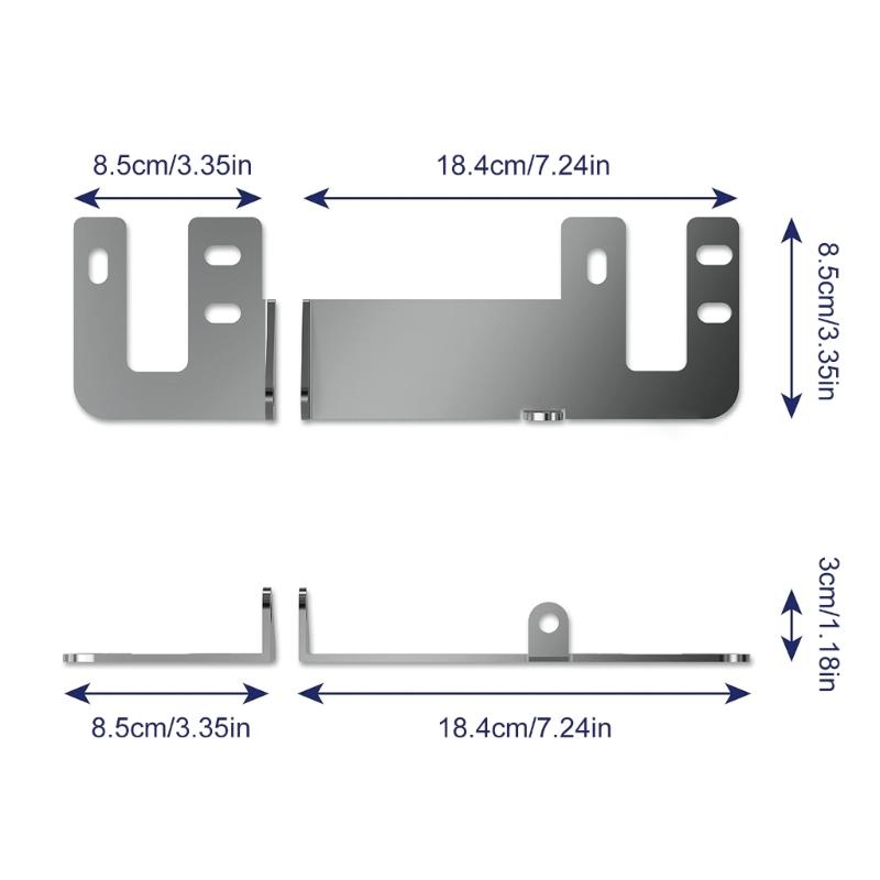 Easy Installation No Drill Stainless Steel Rear Door Locking Mechanism Safe Device Fit for Campervans High Roof Vehicles