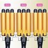 Hair Curler Triple Barrel EU Plug Digital Curling Iron Perm Splint Big Wave
