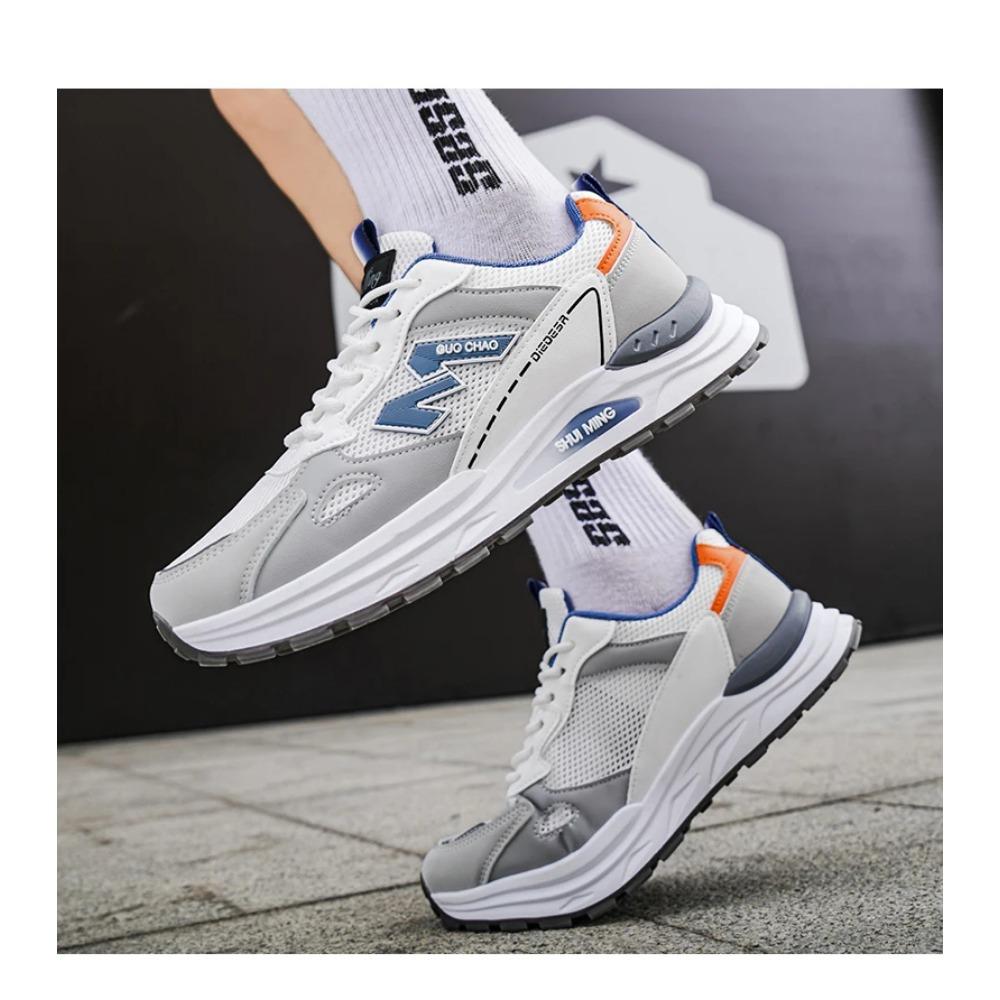 Men's casual sports shoes summer breathable light soft sole non slip outdoor running shoe fashion classics student mesh sneakers