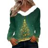 Long Sleeve Shirts For Women Cute Tops Christmas Prints Tees Blouses Casual Plus Size Basic Tops Pullover