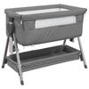 VidaXL Lit pour Bébé avec Matelas, Berceau Cododo avec Hauteur Réglable, Lit d'Enfant, Lit d'Appoint Chambre à Coucher, 10290