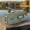 Portable DAB FM Radio with Flashlight BT Speaker Emergency Radio Rechargeable Solar Radio for Emergency Camping Storm Survival