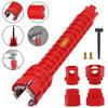 14 In 1 Wrench Sink Wrench Pipe Wrenches Faucet Sink Installer Kit Plumbing Spanner Installer Multifunction Hex Faucet Wrench