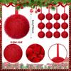 10Pcs Christmas Decoration Ball Ornaments Hanging for Xmas Tree Pendant Wreath Home New Year 2026 DIY Craft Party Supplies Decor