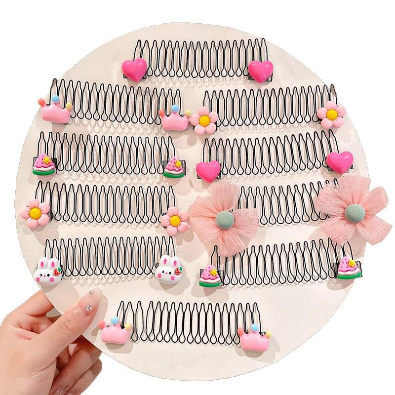 Girls' Summer Cartoon Baby Hair Comb - Gentle, Secure, Non-Damaging Hair Care Accessory