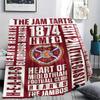 1 pièce Couverture en flanelle à motif du Heart of Midlothian Football Club Convient à toutes les saisons pour la décoration intérieure Chaleur et confort Cadeaux Cadeau de vacances