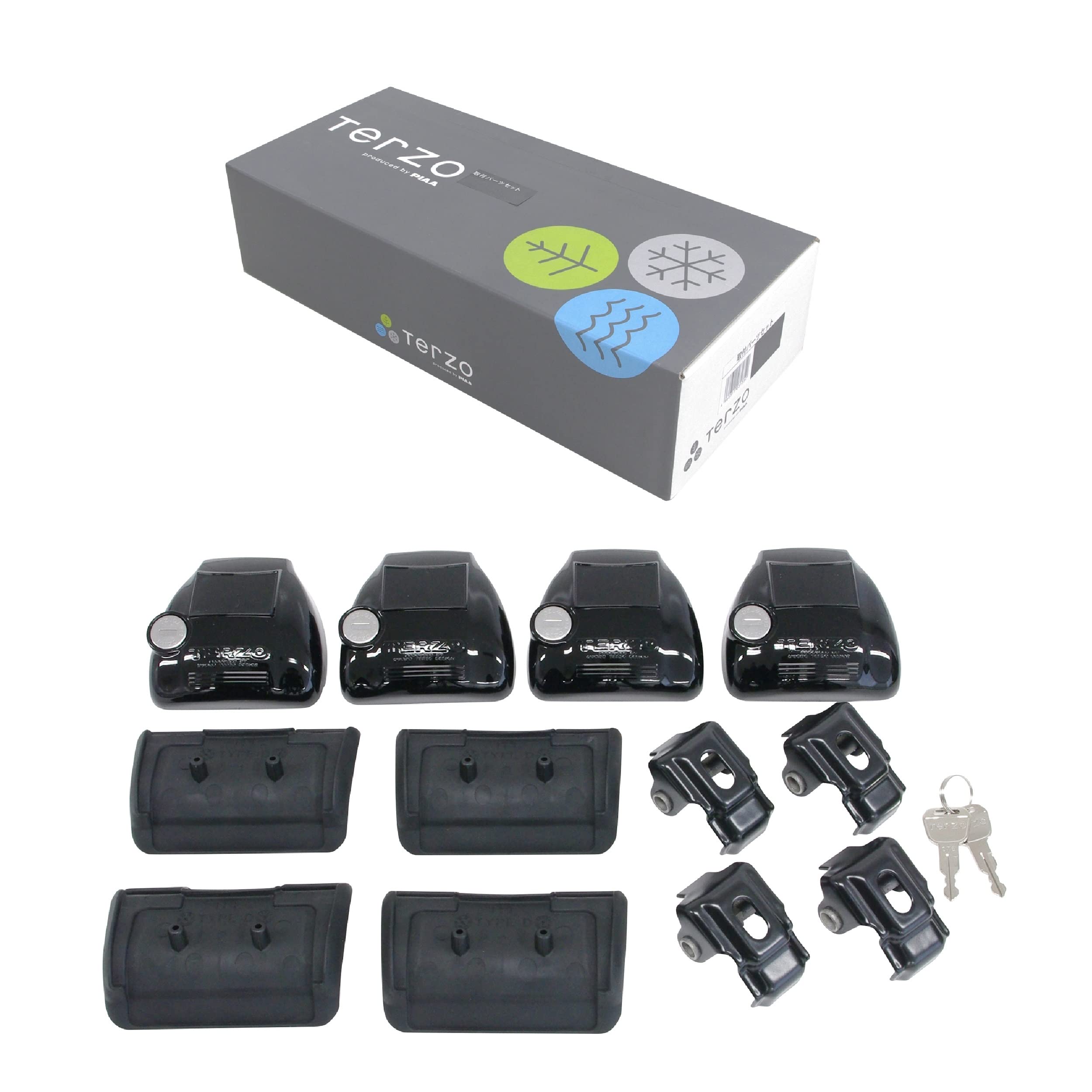 

Terzo Roof Base Mounting Holder Direct Rail Type Exiga Crossover JR11 (by PIAA) Carrier, Carrier, Set, [Subaru 7]