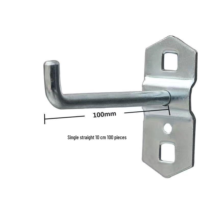 Square Hole Shelf Tool Rack with Hooks for Screwdrivers & Magnetic Strip