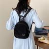 2023 New Velvet Women's Bag Korean Trendy Soft Sister Shopping Backpack Simple Solid Color Student Backpack For Girls Green)