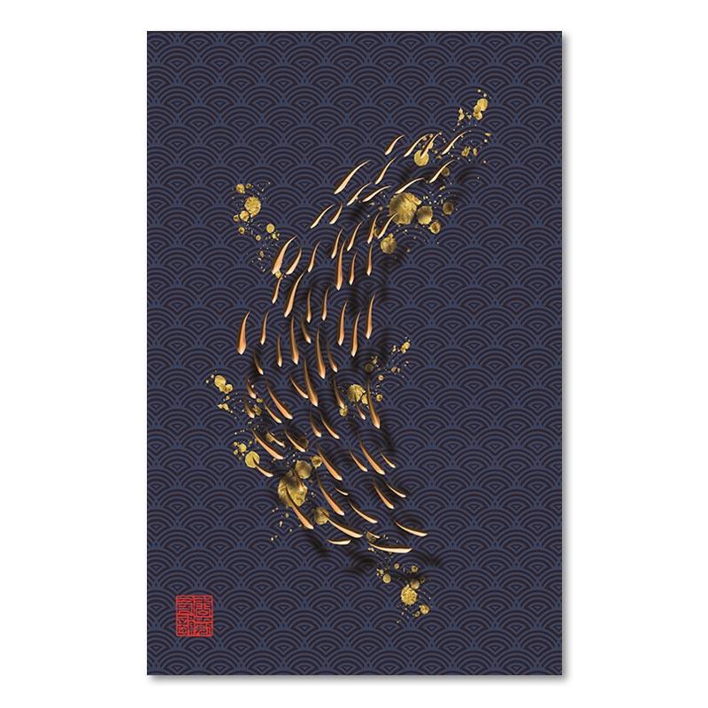 Chinese Style Plum Blossom Painting Decoration Poster Red Crowned Crane Giraffe Light Luxury Poster For Corridor Home Decor