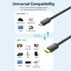 VENTION AGIBF AGI Series 1m HDMI-D to HDMI-A 4K UHD Cable Micro HDMI Male to HDMI Male Cable