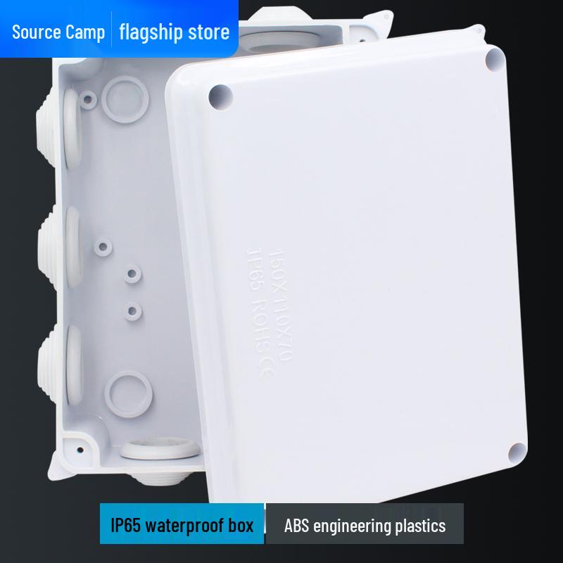 Waterproof Junction Box: Two-In Eight-Out Splashproof Wiring Connector